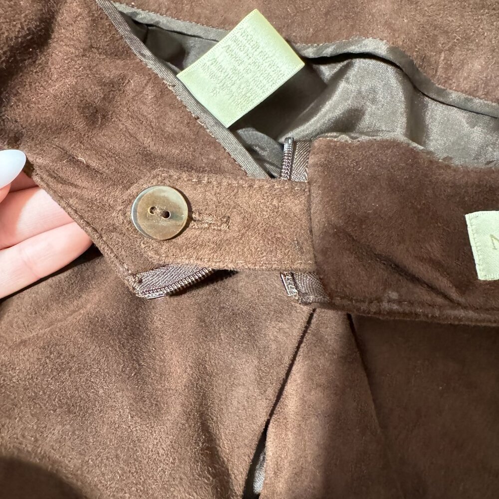 Dana Buchman Brown Suede Skirt size - Picture 9 of 9